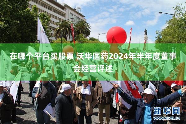 在哪个平台买股票 沃华医药2024年半年度董事会经营评述