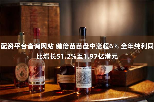 配资平台查询网站 健倍苗苗盘中涨超6% 全年纯利同比增长51.2%至1.97亿港元