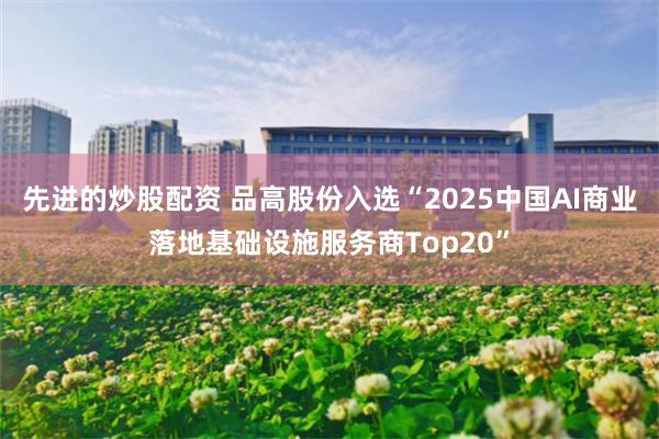先进的炒股配资 品高股份入选“2025中国AI商业落地基础设施服务商Top20”
